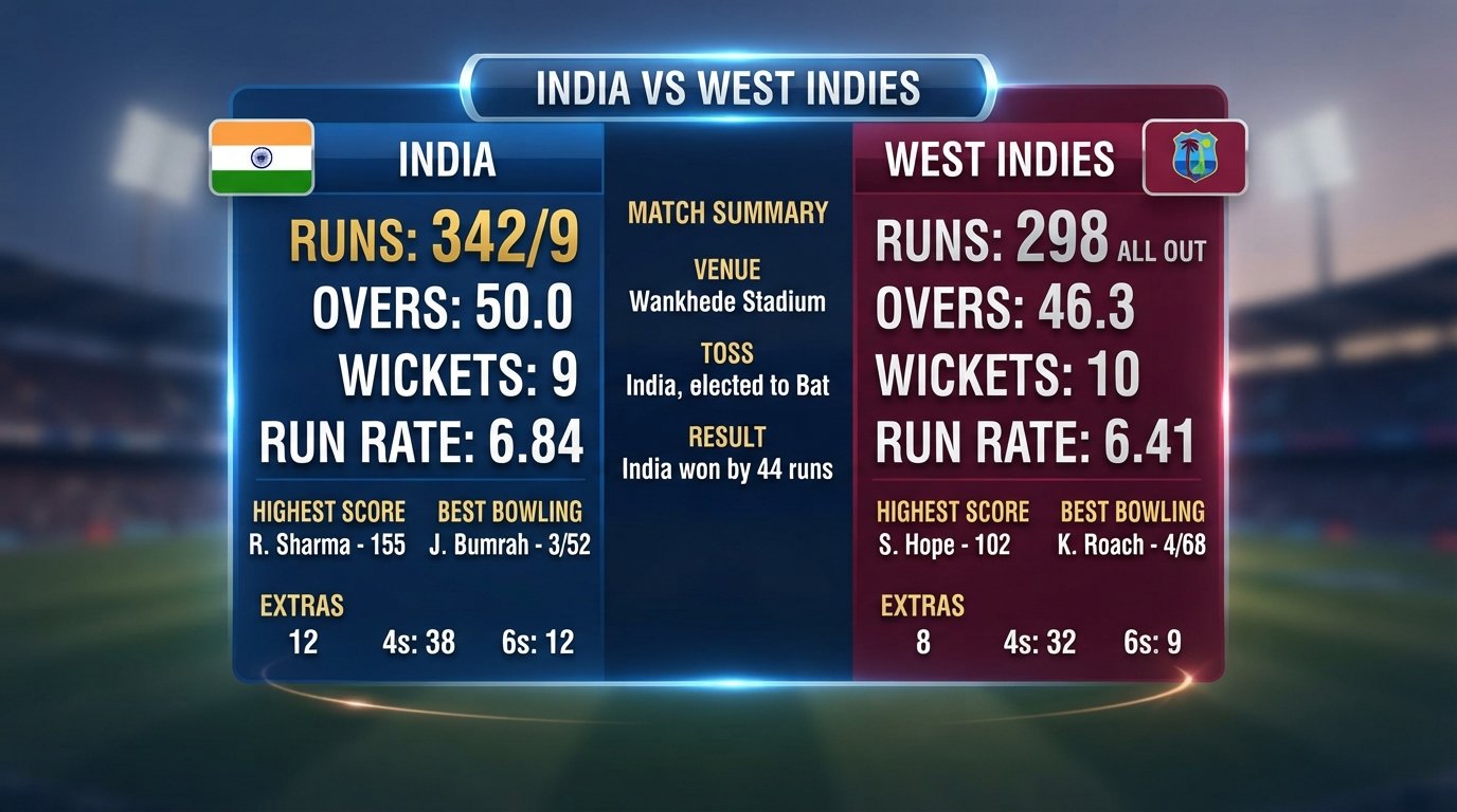 india national cricket team vs west indies cricket team matches